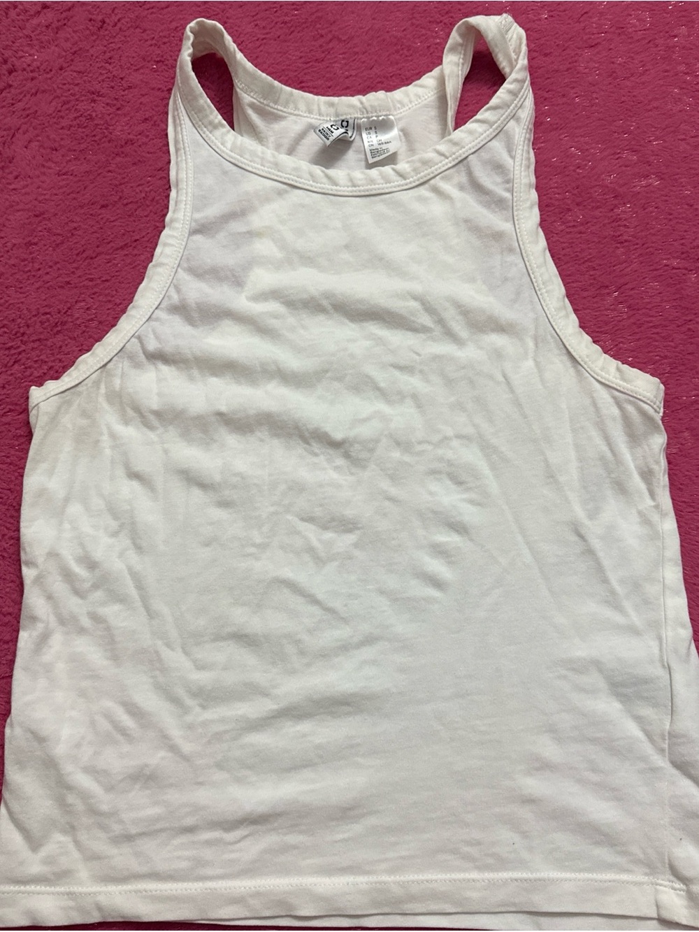 H&M White Racerback Tank Top - Picture 2 of 2
